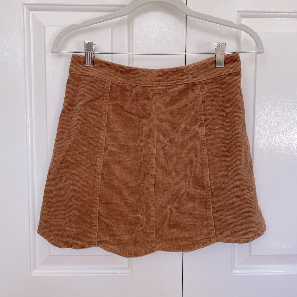 Altar’d State corduroy scalloped hemline skirt